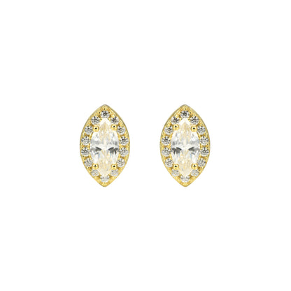 Boucle d'oreille Moissanite Halo personnalisée