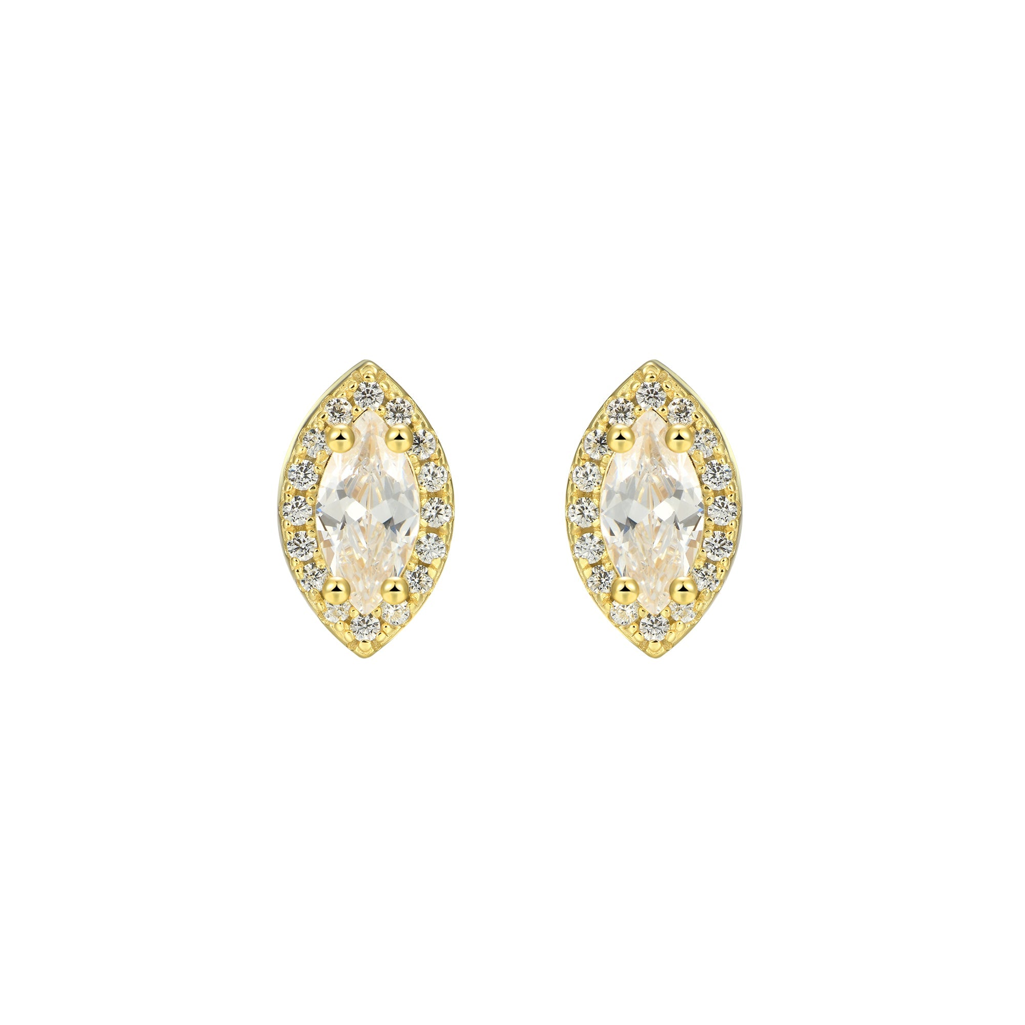 Boucle d'oreille Moissanite Halo personnalisée