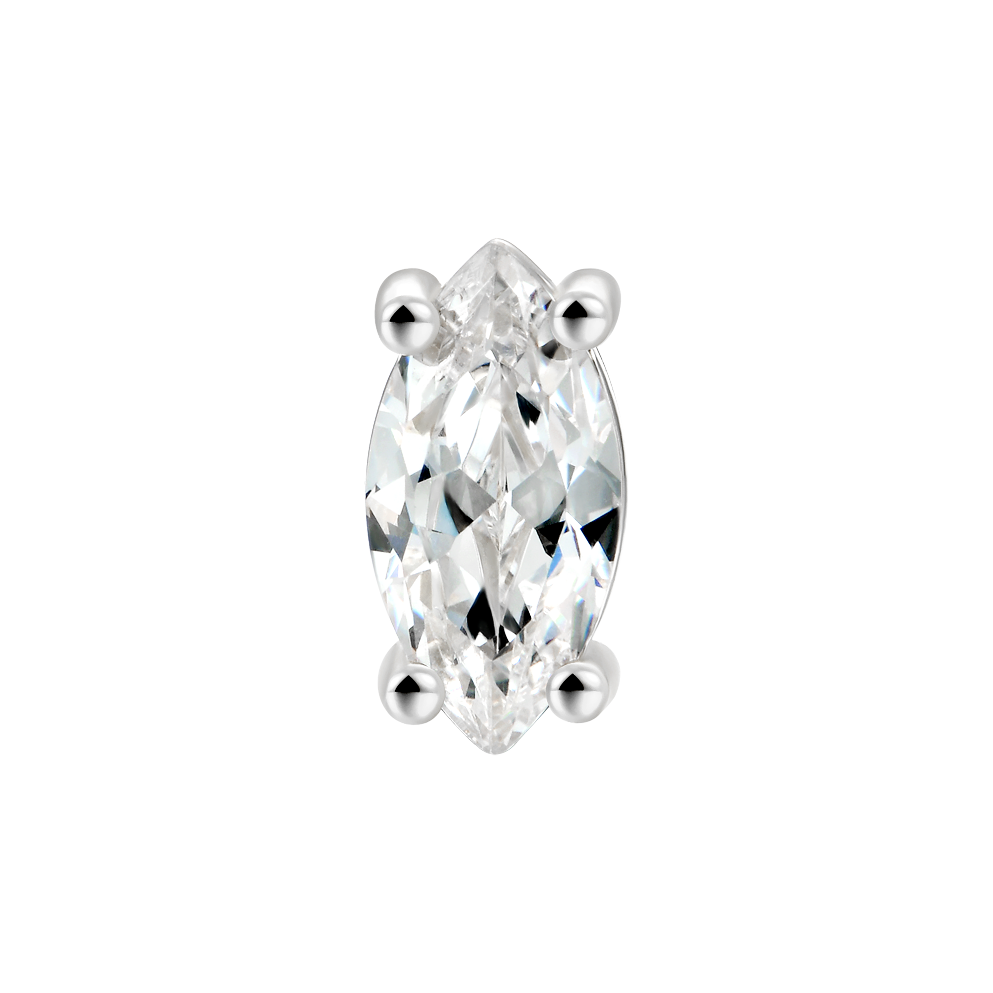 Custom Classic Moissanite Stud Earring