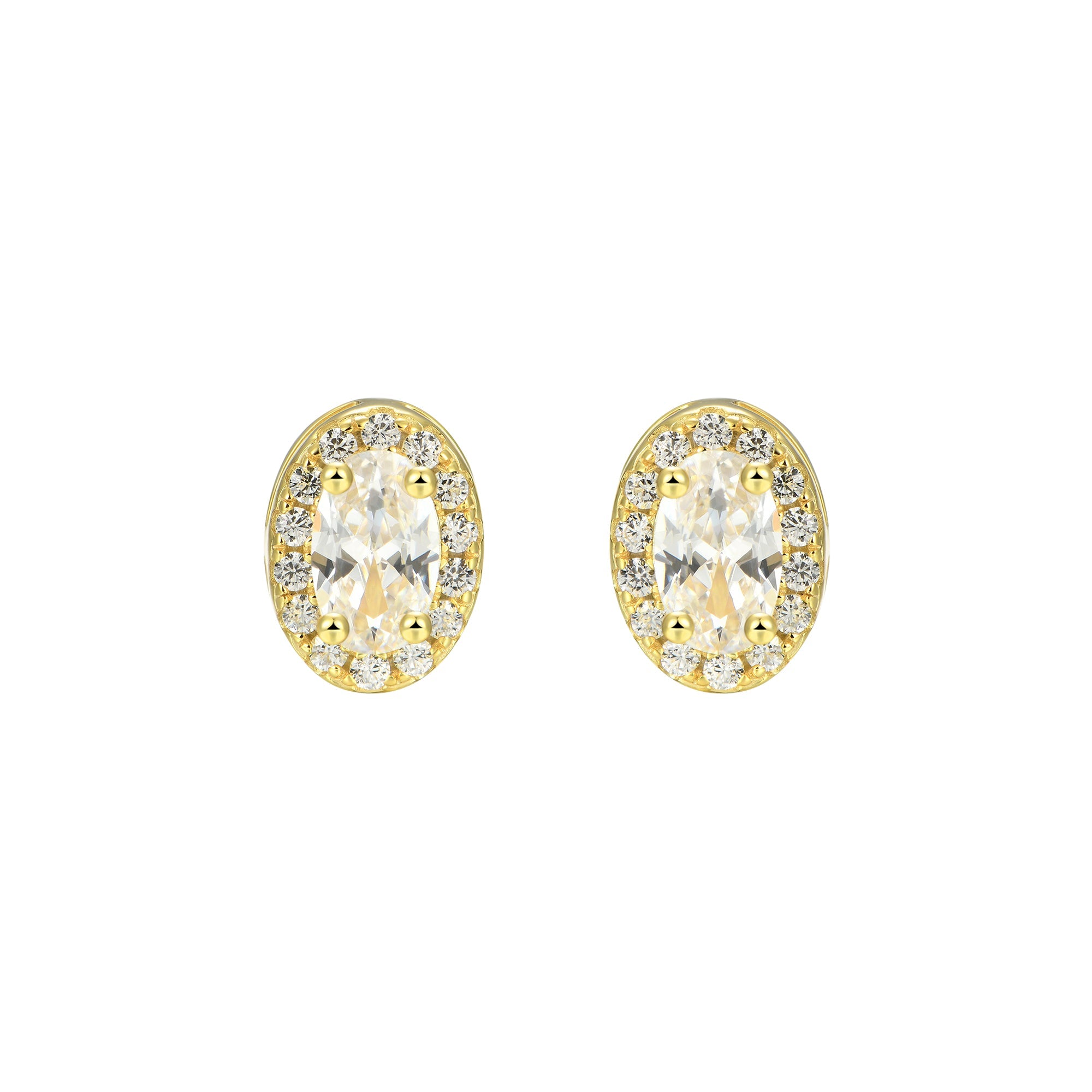 Boucle d'oreille Moissanite Halo personnalisée