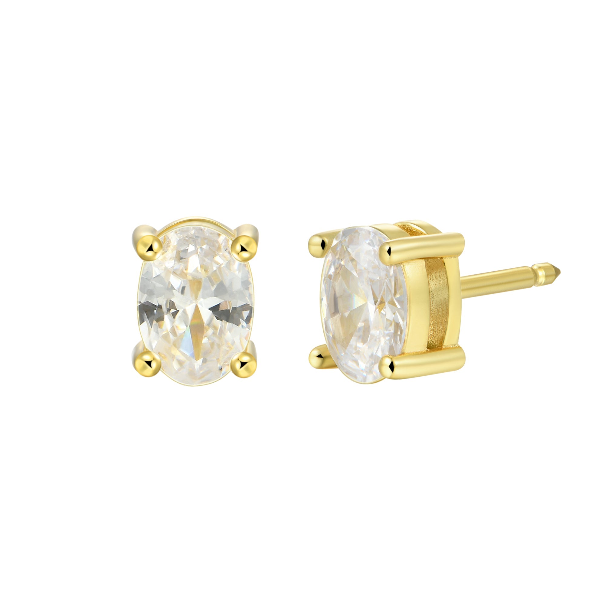 Custom Classic Moissanite Stud Earring