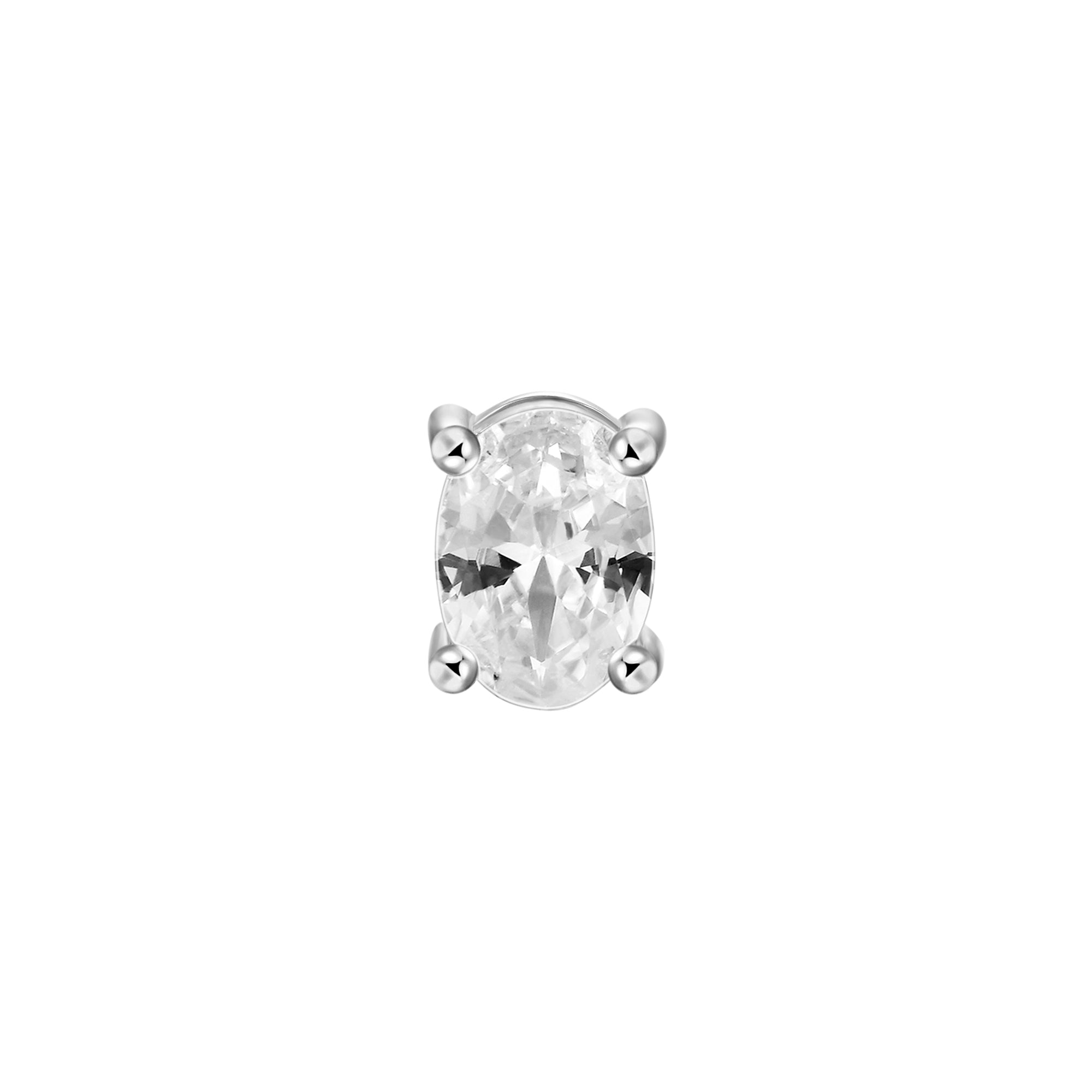 Custom Classic Moissanite Stud Earring