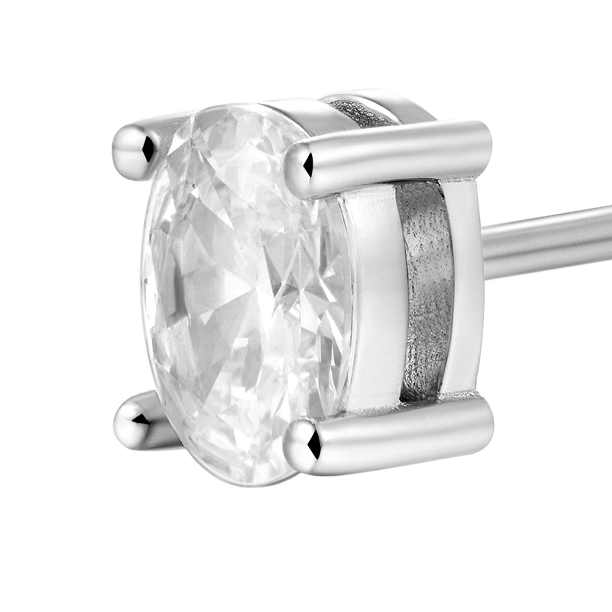 Custom Classic Moissanite Stud Earring