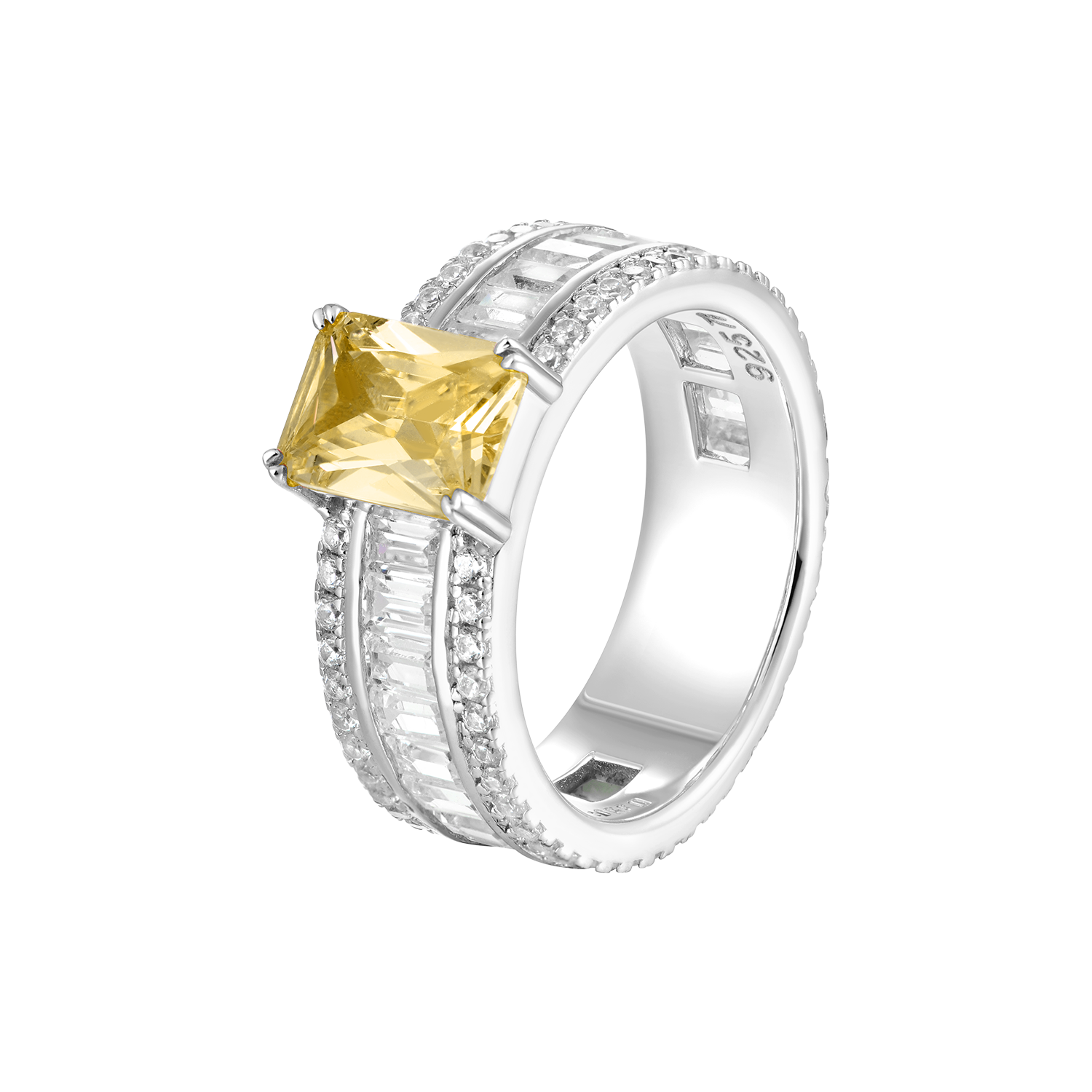 Custom Emerald Cut Band Ring