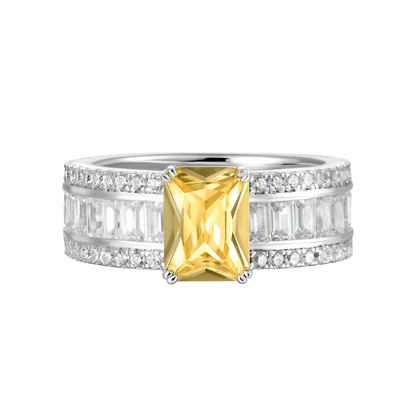 Custom Emerald Cut Band Ring