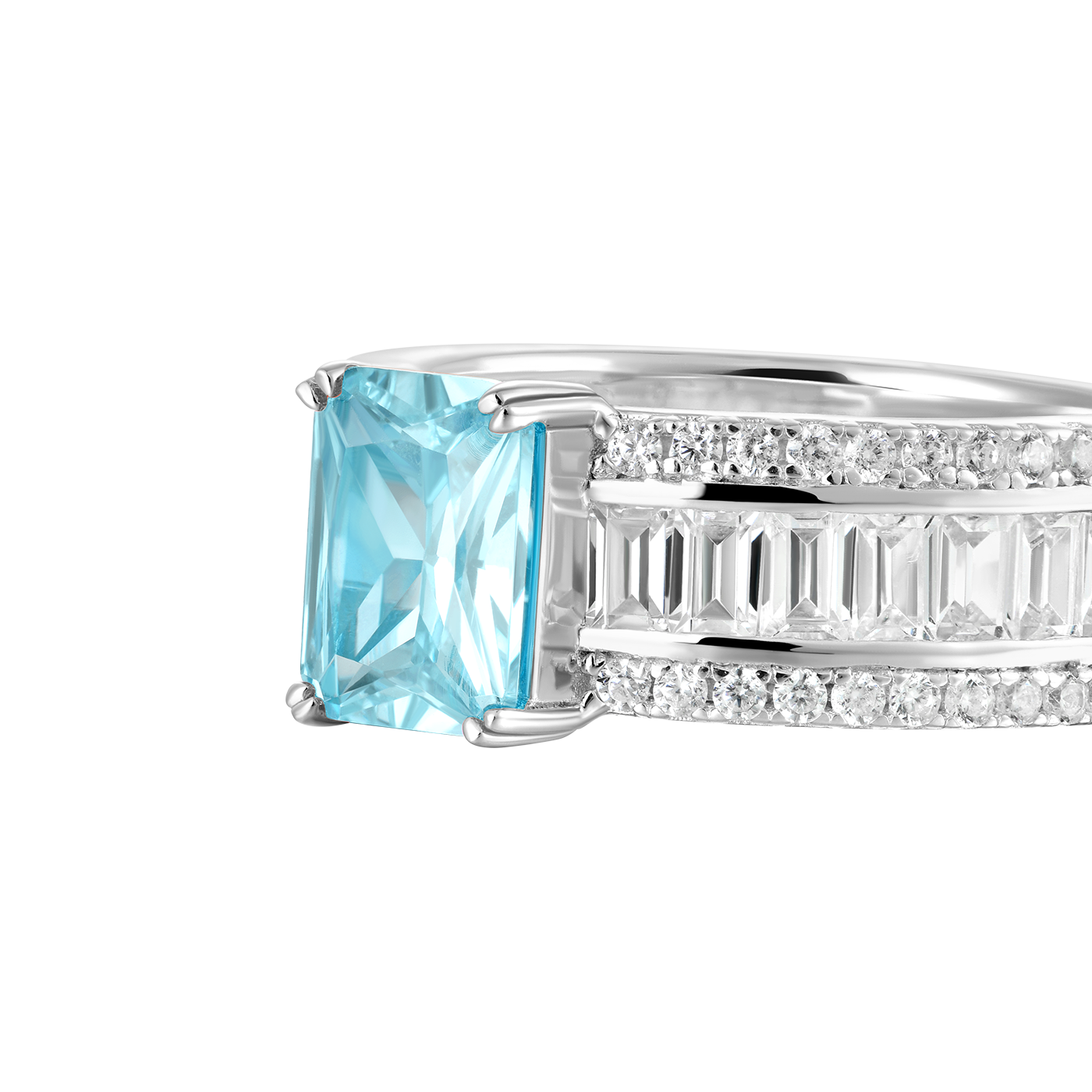 Custom Emerald Cut Band Ring