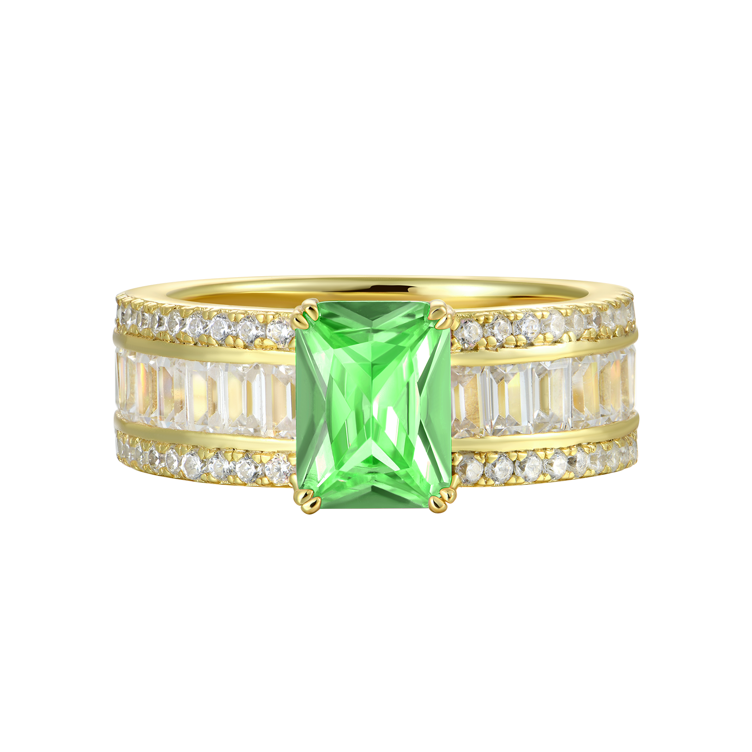 Custom Emerald Cut Band Ring