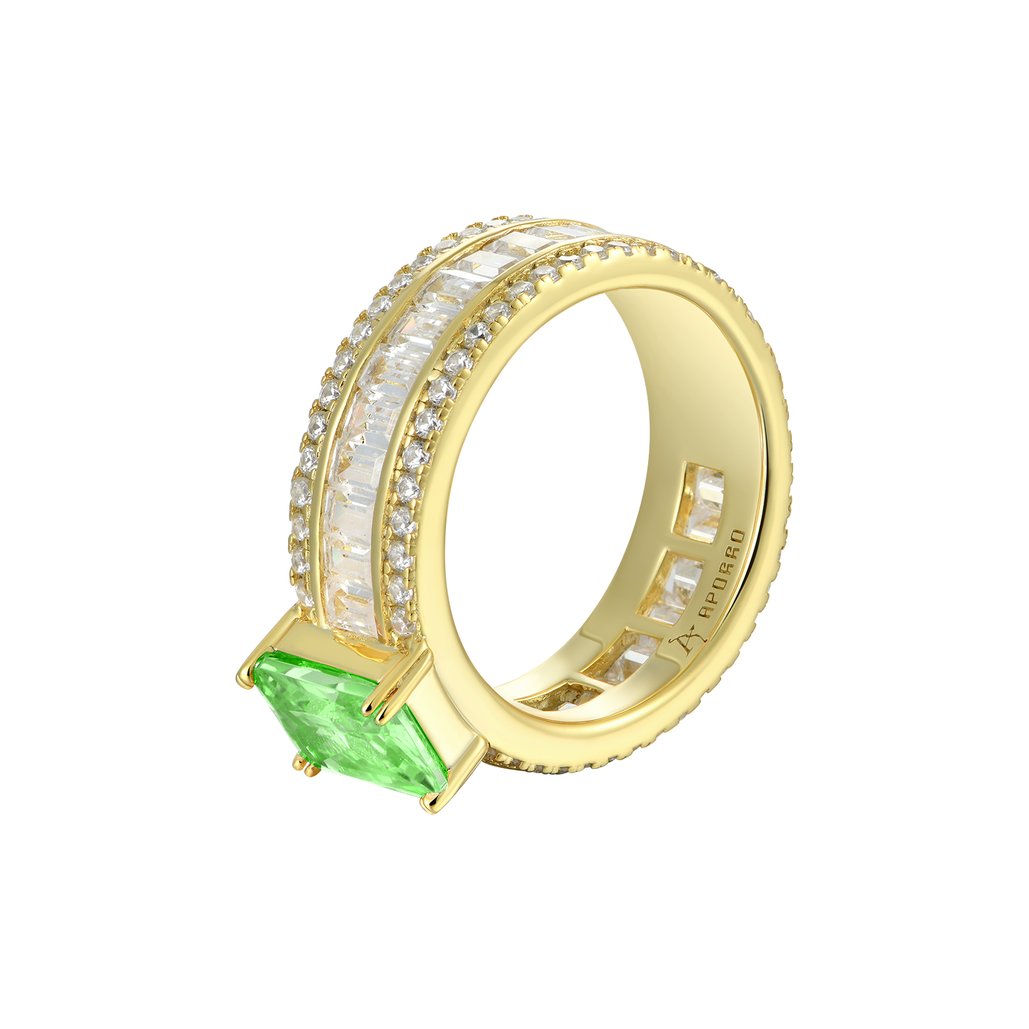 Custom Emerald Cut Band Ring