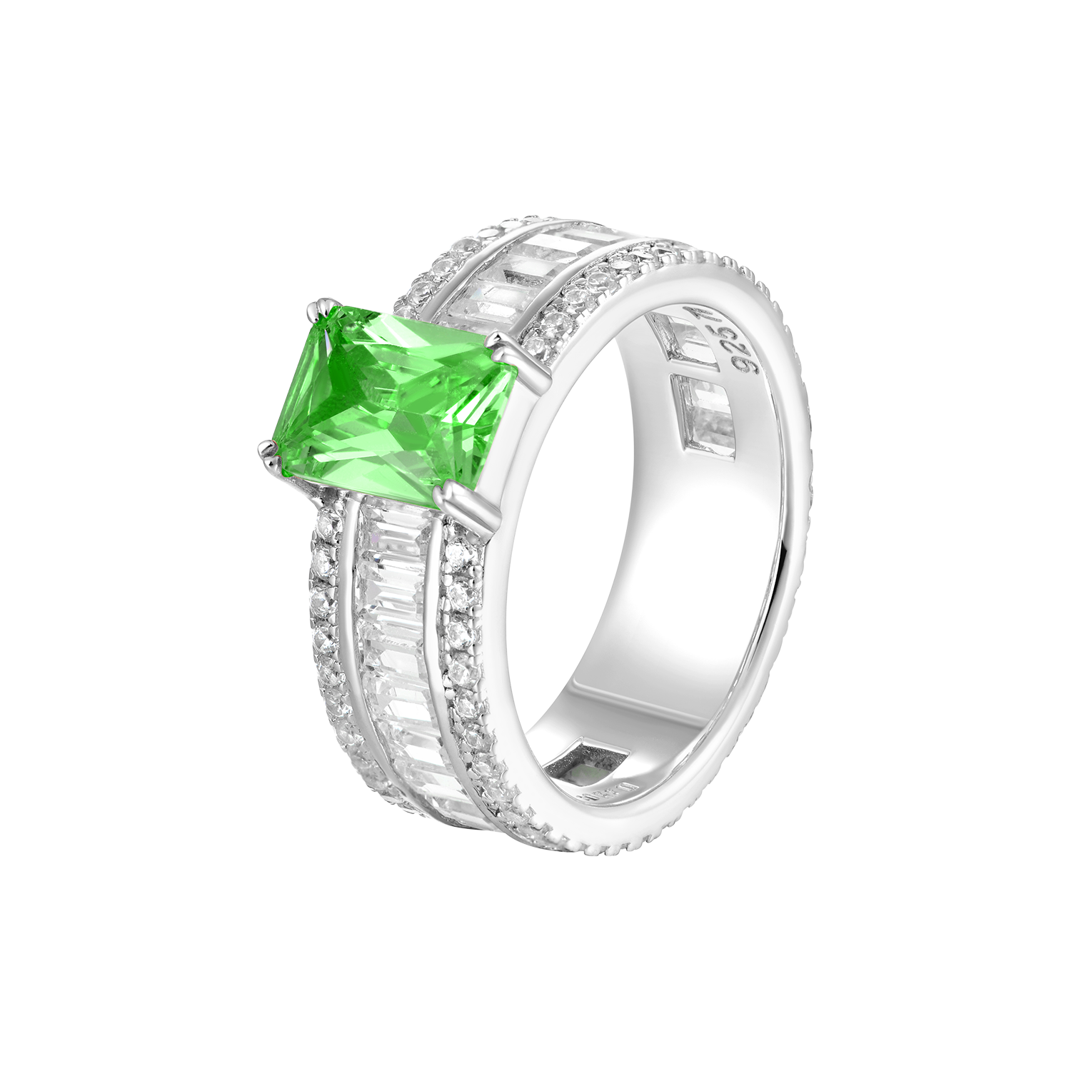 Custom Emerald Cut Band Ring