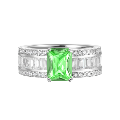 Custom Emerald Cut Band Ring