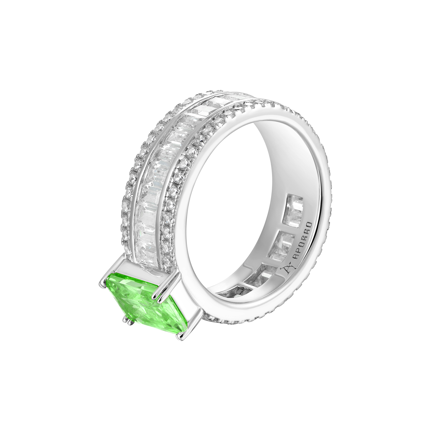 Custom Emerald Cut Band Ring