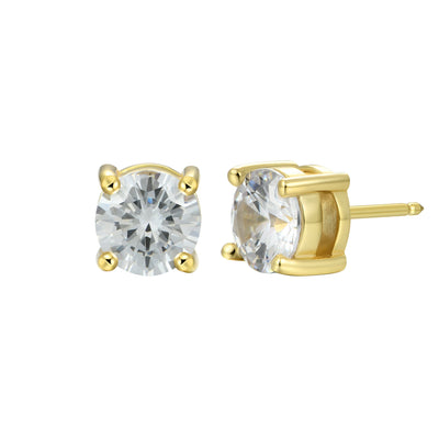 Custom Classic Moissanite Stud Earring
