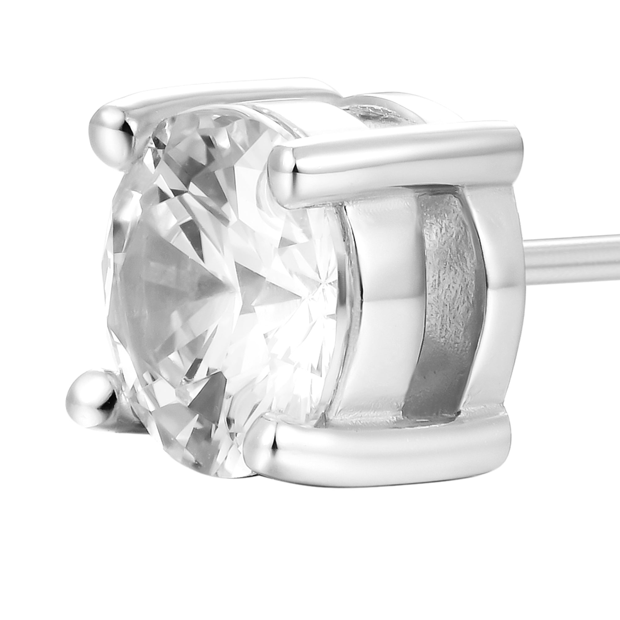 Arete personalizado clásico de moissanite