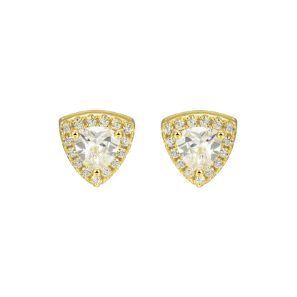 Boucle d'oreille Moissanite Halo personnalisée