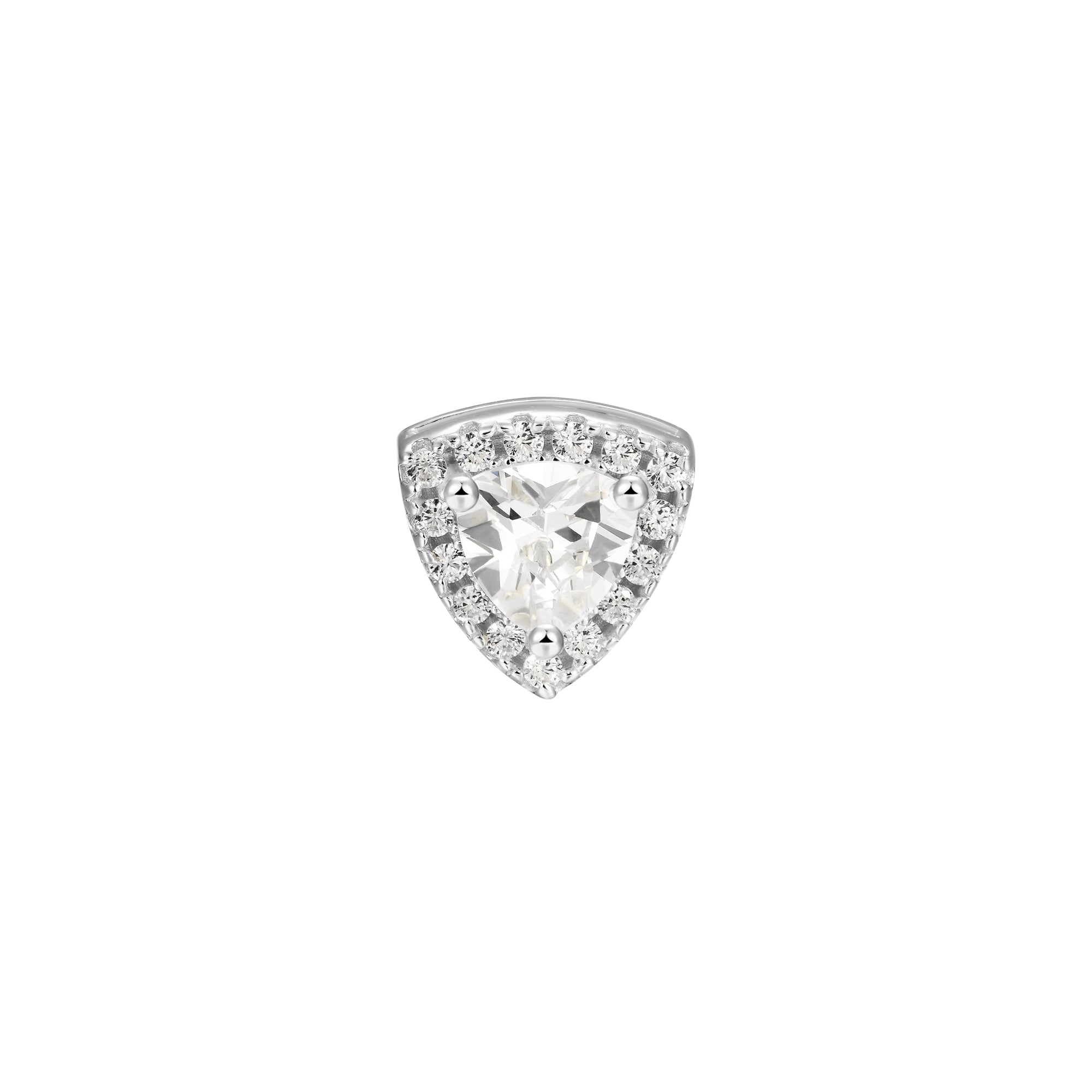 Boucle d'oreille Moissanite Halo personnalisée