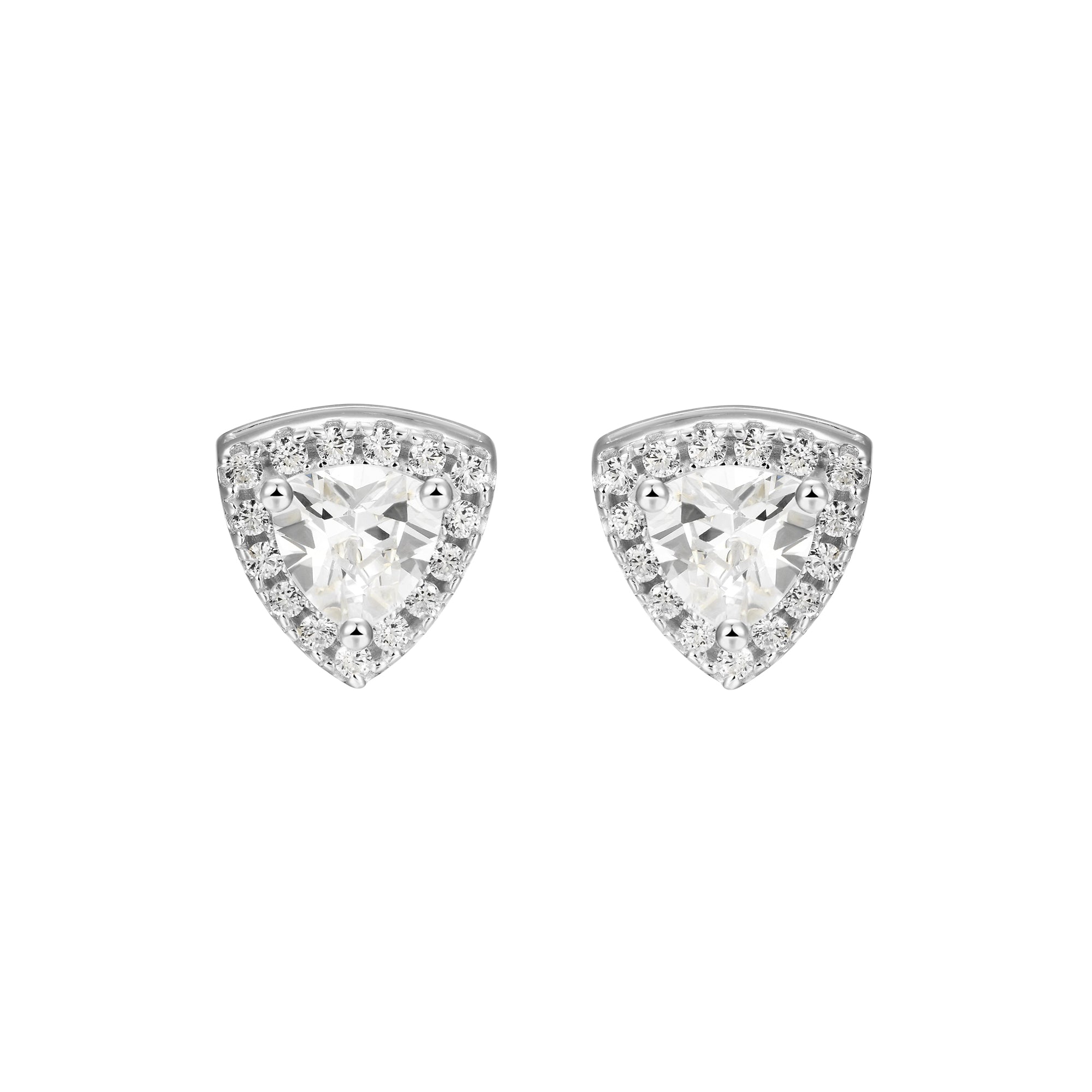 Boucle d'oreille Moissanite Halo personnalisée