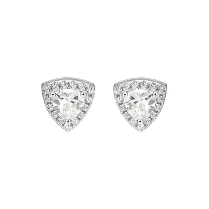 Boucle d'oreille Moissanite Halo personnalisée